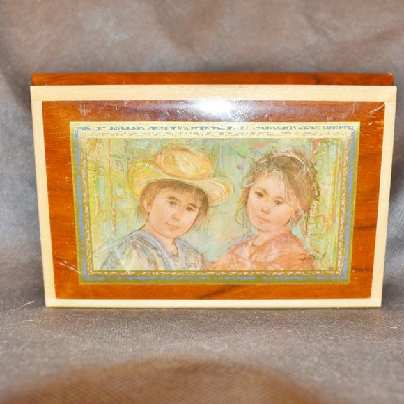 Vintage Swiss Reuge Italian Inlaid Wood Jewelry Music Box